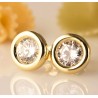 PENDIENTES ORO DONUT 9 mm