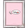 Marco de foto de plata infantil "I love milk" 13 x 18 rosa
