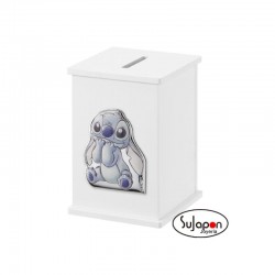 HUCHA INFANTIL BLANCA CON STITCH