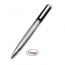 BOLIGRAFO PLATEADO Y NEGRO PIERRE CARDIN PCX21/1