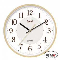 RELOJ DE PARED SILENCIOSO SAMI 30CM COLOR PINO