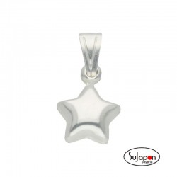 COLGANTE ESTRELLA DE PLATA  8 X 8 mm.