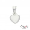 COLGANTE CORAZÓN DE PLATA  7,5 X 10,5 mm.
