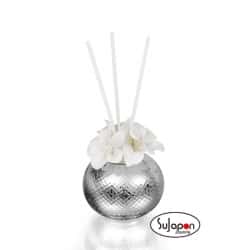 PERFUMADOR CERÁMICO REDONDO CON FLORES