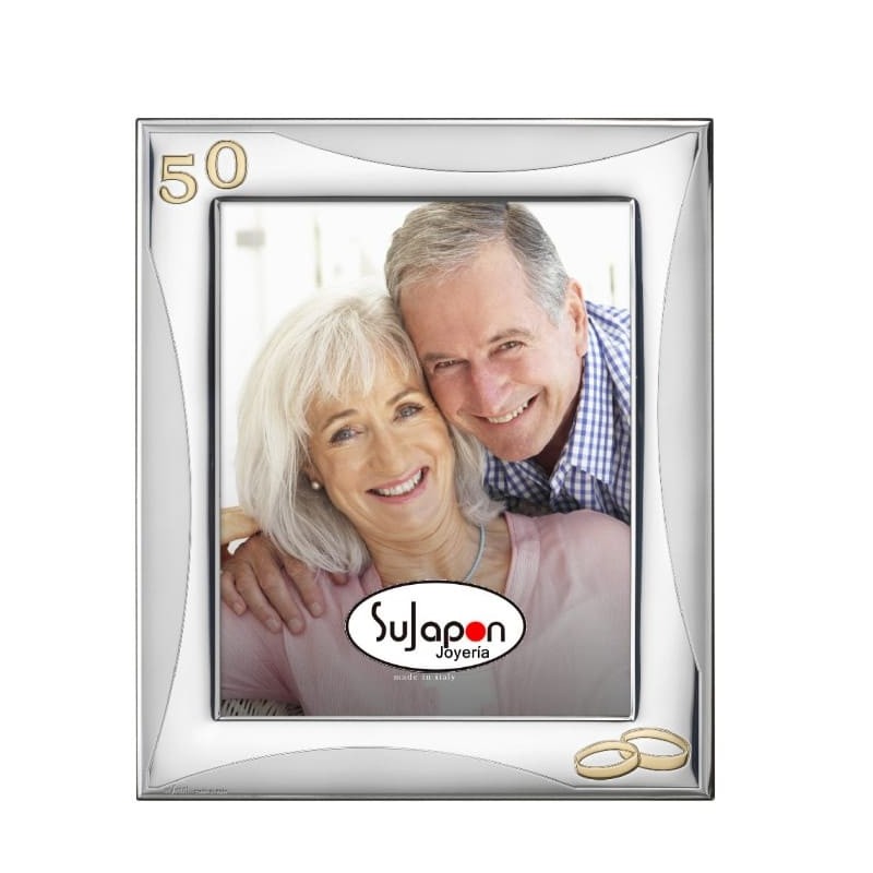 MARCO FOTOS PLATA 20 X 25 con alianzas