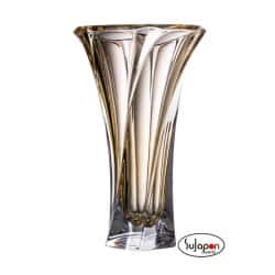 Jarrón Bohemia Casablanca. Con aplique en  Plata Bilaminada .