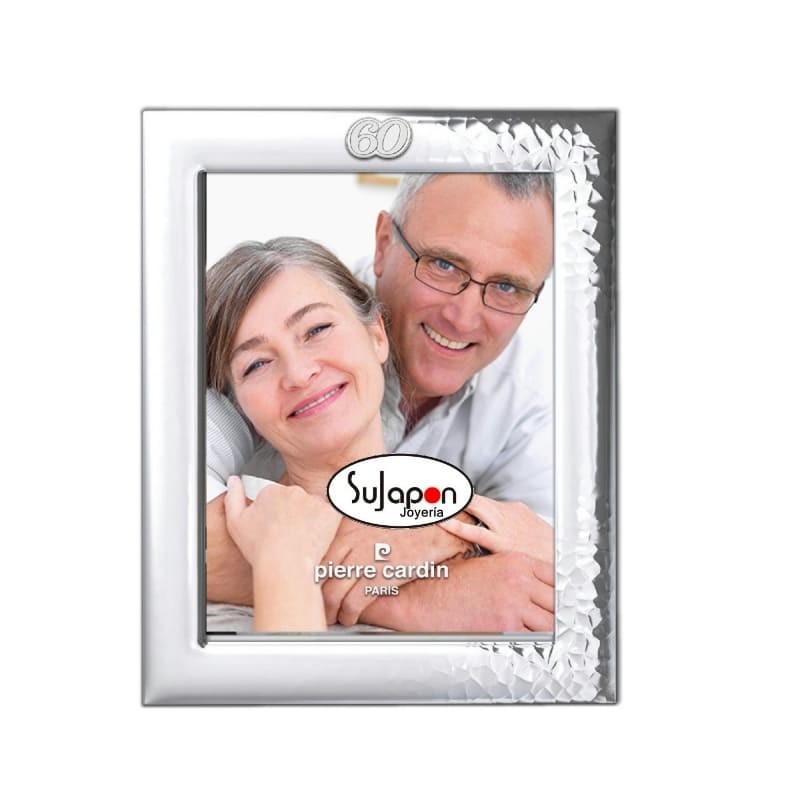 MARCO DE FOTOS DE PLATA 60 ANIVERSARIO 20X25