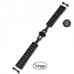 CORREA DE ACERO NEGRO 20 mm. CIERRE MARIPOSA