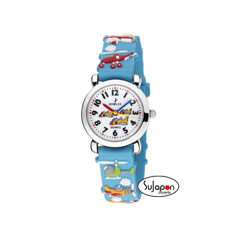 Reloj Nowley infantil con aviones