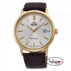 RELOJ ORIENT AUTOMÁTICO CABALLERO CORREA PIEL MARRÓN CALENDARIO