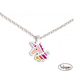 COLLAR PLATA UNICORNIO ARCOIRIS DE AGATHA RUIZ DE LA PRADA