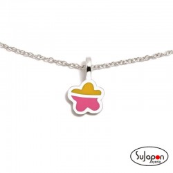 COLLAR PLATA FLOR BICOLOR DE AGATHA RUIZ DE LA PRADA