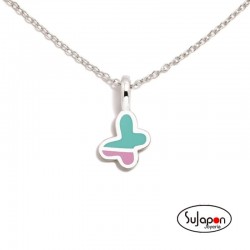 COLLAR PLATA MARIPOSA BICOLOR DE AGATHA RUIZ DE LA PRADA