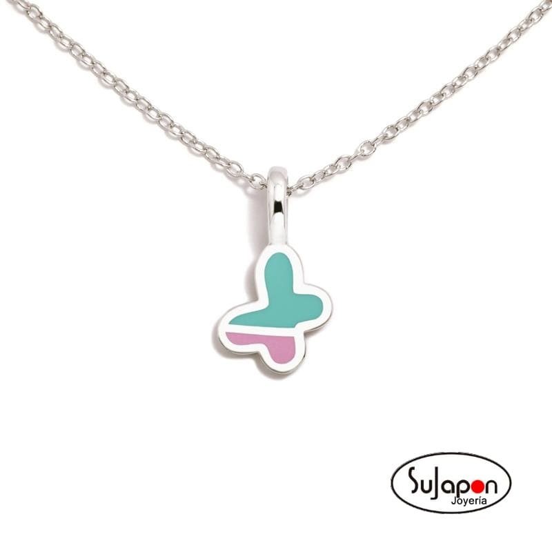 COLLAR PLATA MARIPOSA BICOLOR DE AGATHA RUIZ DE LA PRADA