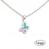 COLLAR PLATA MARIPOSA BICOLOR DE AGATHA RUIZ DE LA PRADA