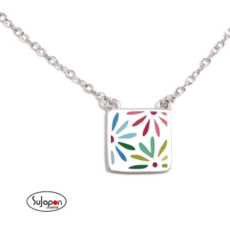 COLLAR PLATA DAISY CUADRADO DE AGATHA RUIZ DE LA PRADA