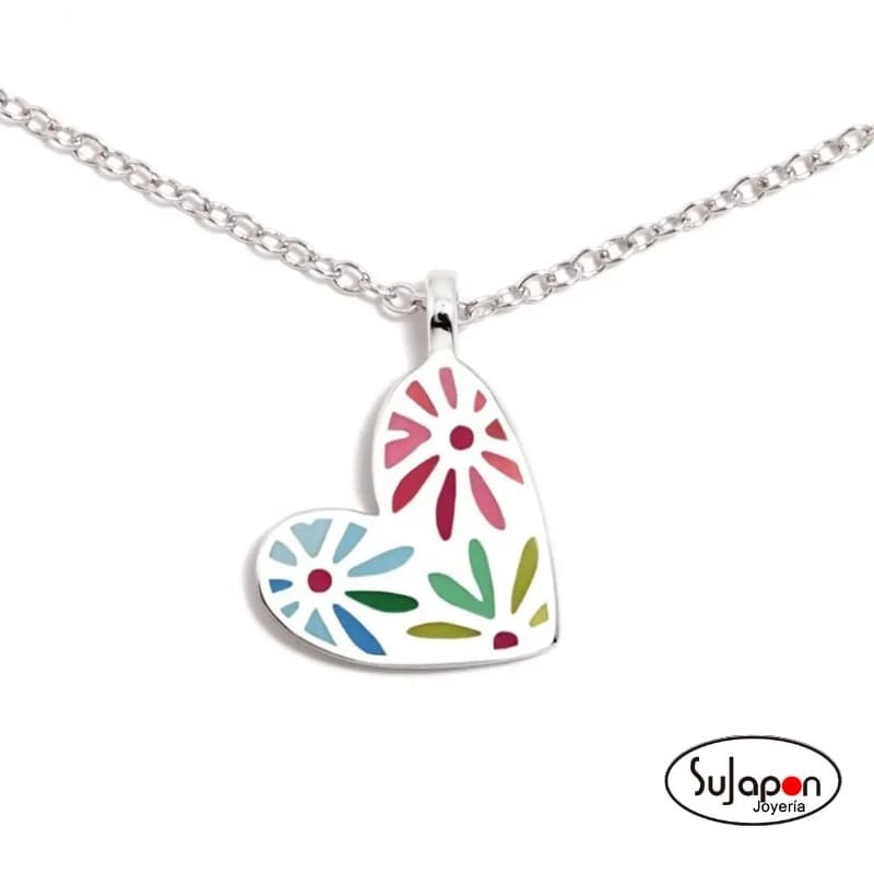 COLLAR PLATA DAISY CORAZÓN DE AGATHA RUIZ DE LA PRADA