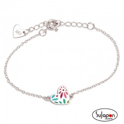 PULSERA DE PLATA CORAZÓN DAISY DE AGATHA RUIZ DE LA PRADA