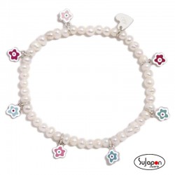 PULSERA PERLAS Y 7 FLORES DE AGATHA RUIZ DE LA PRADA