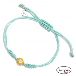 PULSERA DE HILO Y FLOR PLATA DE AGATHA RUIZ DE LA PRADA