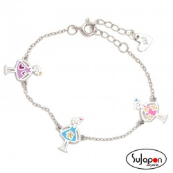 PULSERA DE PLATA TRIO AGATHITAS DE AGATHA RUIZ DE LA PRADA