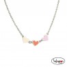 COLLAR PLATA 3 CORAZONES SUPERAGATHA DE AGATHA RUIZ DE LA PRADA