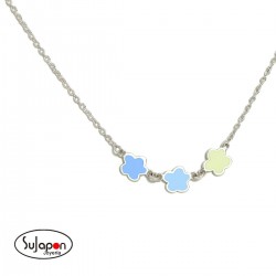 COLLAR PLATA 3 FLORES SUPERAGATHA DE AGATHA RUIZ DE LA PRADA