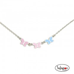 COLLAR PLATA 3 MARIPOSAS SUPERAGATHA DE AGATHA RUIZ DE LA PRADA