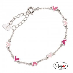 PULSERA DEGRADÉ CORAZONES PLATA DE AGATHA RUIZ DE LA PRADA