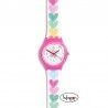 RELOJ DE AGATHA RUIZ DE LA PRADA ESCALA CORAZONES, COLECCIÓN FLIP