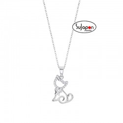 COLLAR LOTUS SILVER GATO DE PLATA