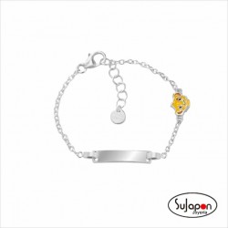 PULSERA TIPO ESCLAVA DISNEY DE PLATA DE SIMBA