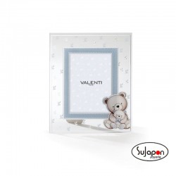 MARCO FOTO INFANTIL CRISTAL OSO AZUL