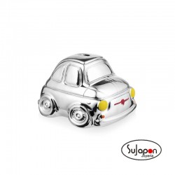 HUCHA COCHE BAÑO PLATA