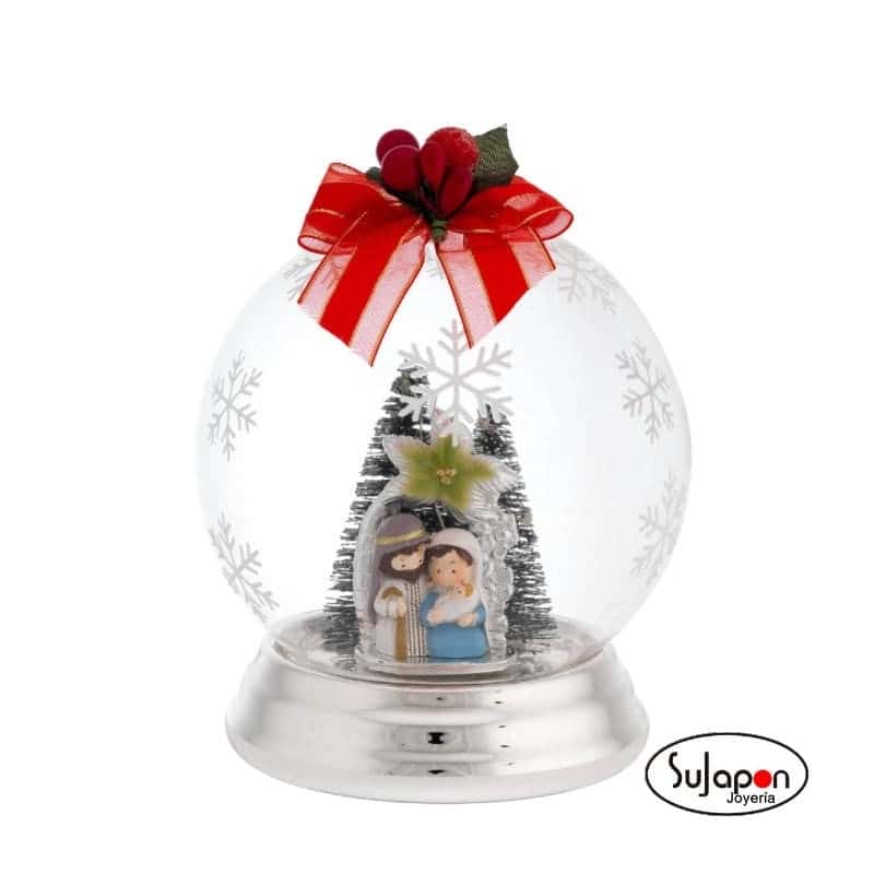 BOLA DE CRISTAL NACIMIENTO CON LUZ