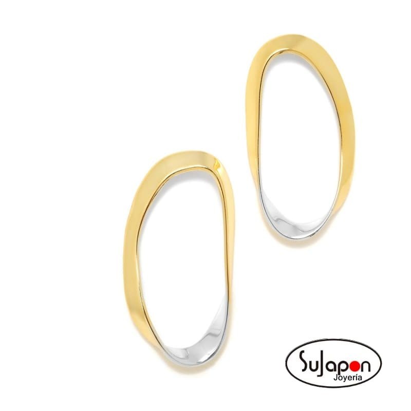 PENDIENTES PLATA BICOLOR BATLLÓ PERTEGAZ