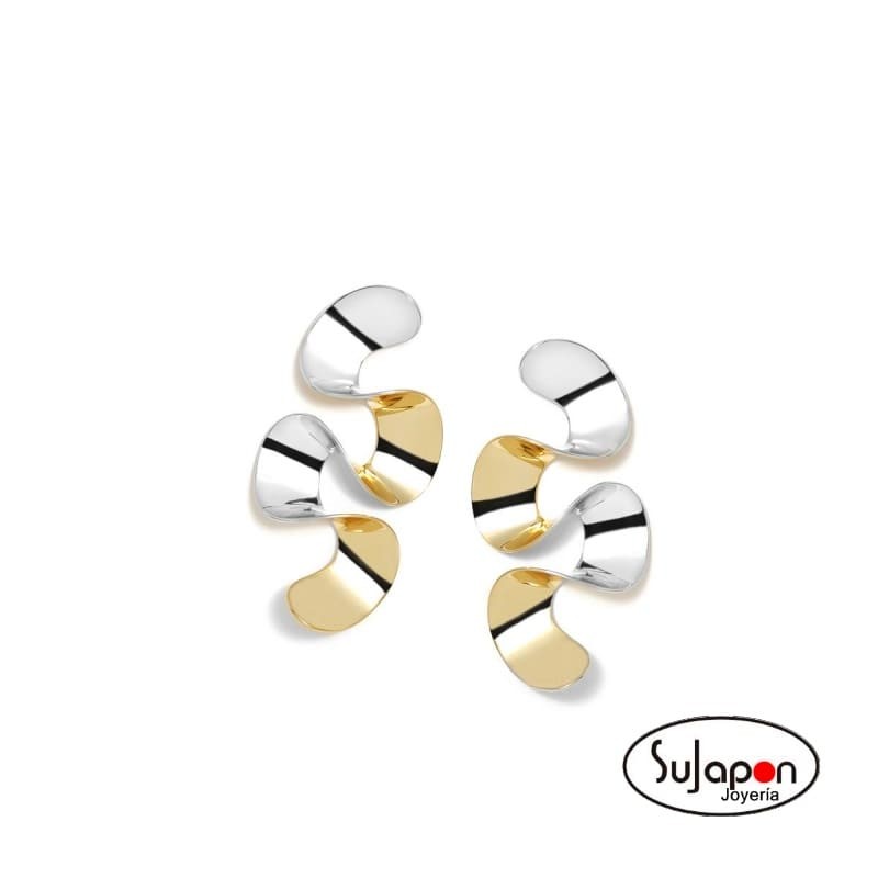 PENDIENTES PLATA COMBINADA ESES ROCIO DE PERTEGAZ