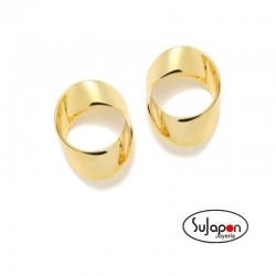 PENDIENTES PLATA CHAPADOS EN ORO ROCIO CERO PERTEGAZ