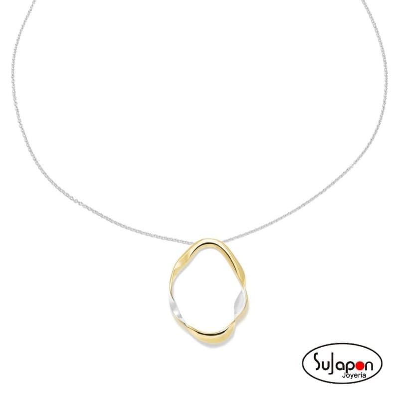 COLLAR PLATA BICOLOR ROCIO CERA DOBLE PERTEGAZ