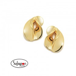 PENDIENTES PLATA CHAPADOS EN ORO VENDIMIA MEDIO ROCIO PERTEGAZ