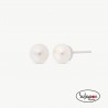 PENDIENTES PLATA CON PERLA 6 MM. MAJORICA