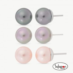 Set pendientes Lyra multicolor perla MAJORICA