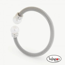 Brazalete Dos Perlas Blanca Tender MAJORICA