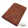 Cartera de piel marrón para hombre Verona