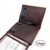 Cartera de piel marrón para hombre Verona