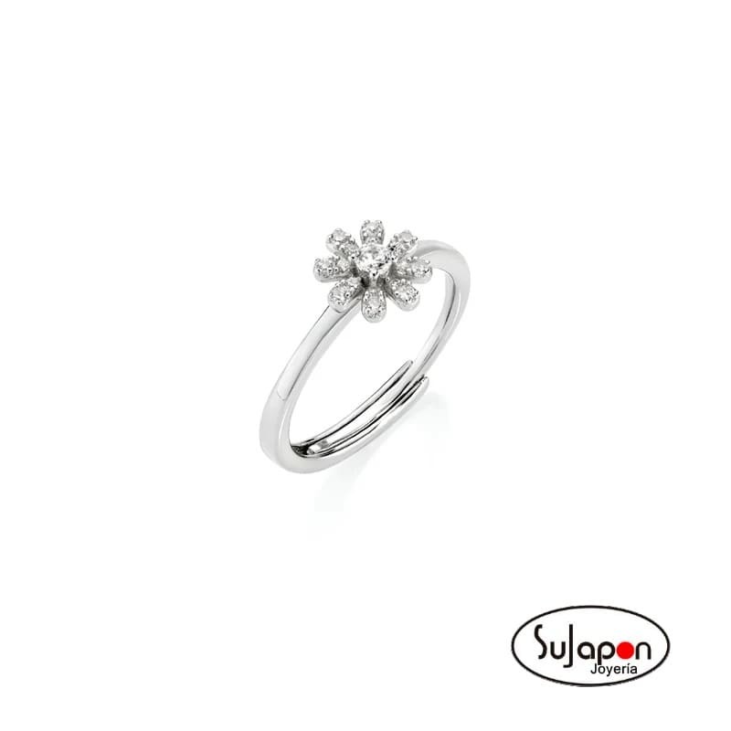 Anillo Mini Daisy Pavé Amen Talla 16-20