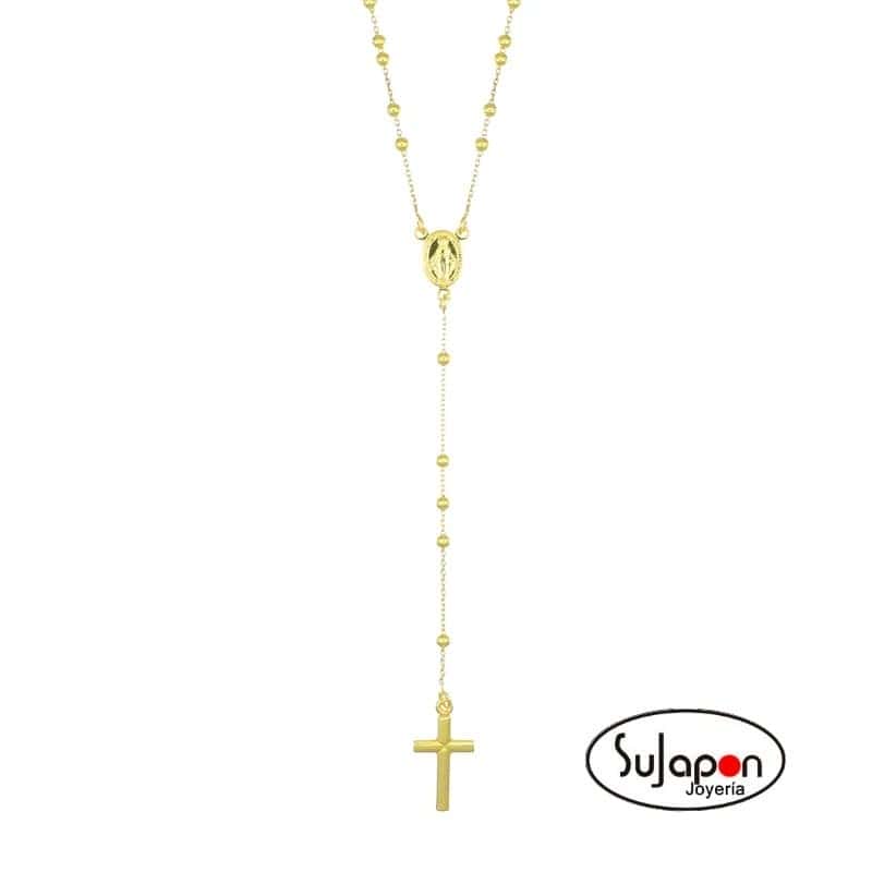Rosario dorado clásico Amen