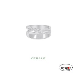 ANILLO PLATA RODIADA CON CIRCONITAS NEXUS DE KERALE