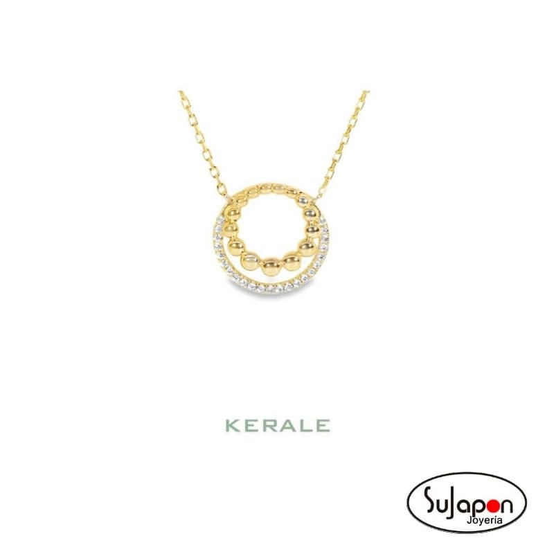 COLLAR PLATA CHAPADA CON CIRCONITAS MIKADO DE KERALE