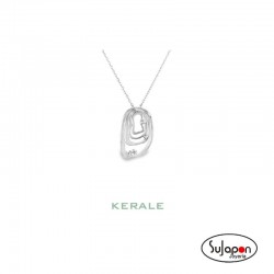 COLLAR PLATA RODIADA CON 4 CIRCONITAS MARÉE DE KERALE
